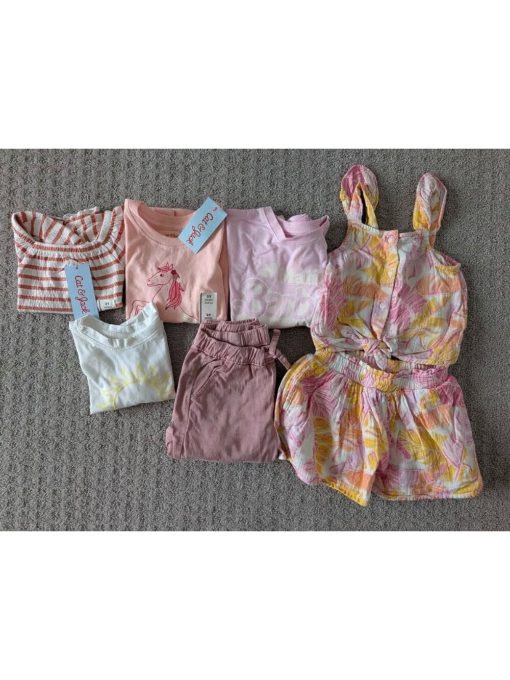 2T spring summer bundle Cat & Jack 7 pcs